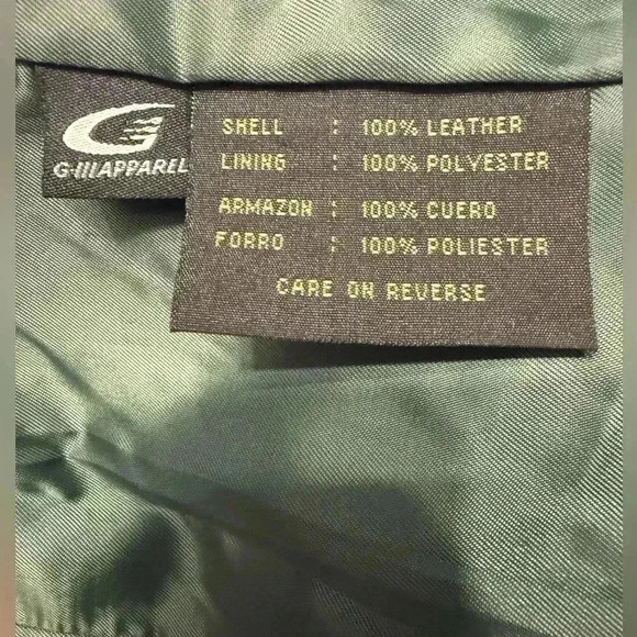 Women’s Sienna 100% Leather Blazer with lining  in green size 8 EUC - Picture 6 of 9